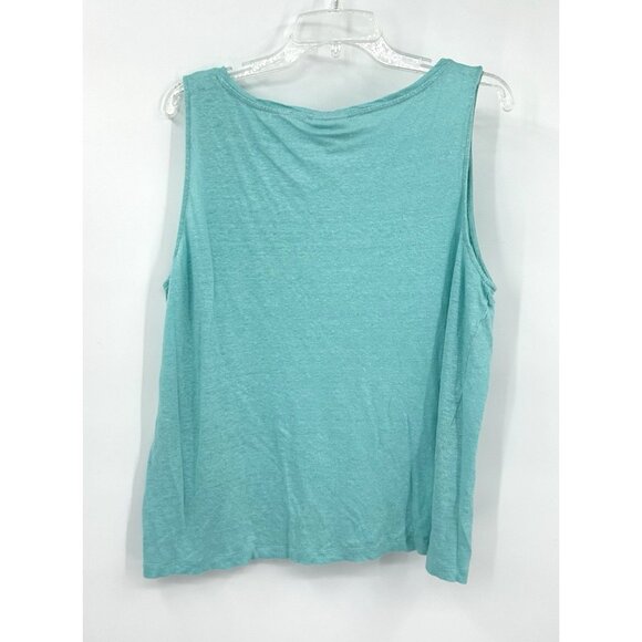 2 piece sweater set twinset cardigan tank lightweight teal XL - Picture 8 of 10